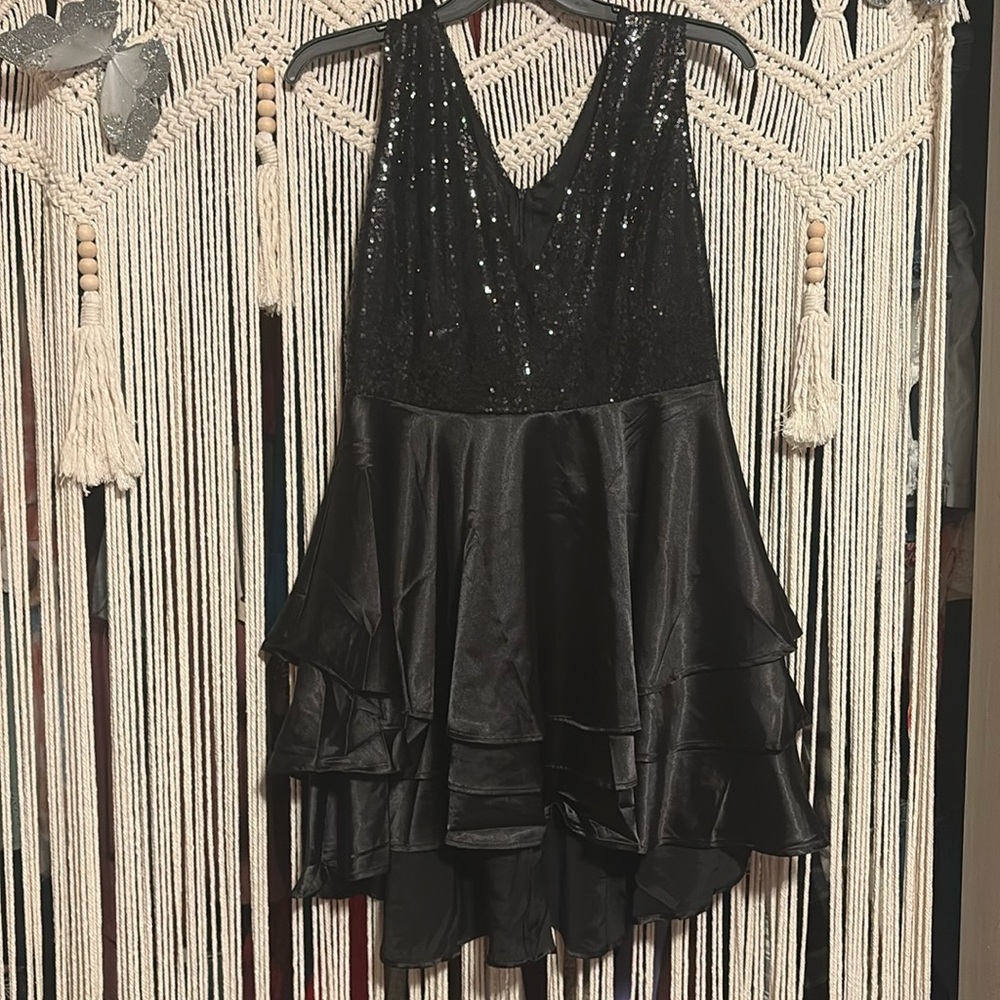 Plus Size Black Boutique cocktail dress